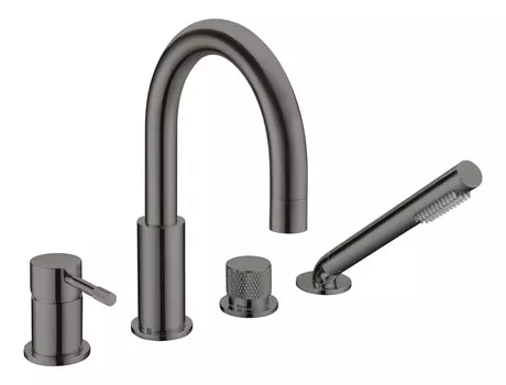 Смеситель для ванны с душем Boheme Uno 460-GM графит