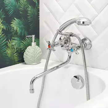 Смеситель для ванны с душем BOOU BA5333-3-B723-C018 хром