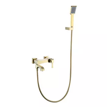 Смеситель для ванны с душем Caprigo Diamante 50-010-ORO золото