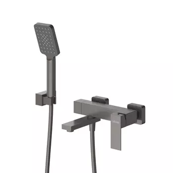 Смеситель для ванны с душем Cezares Slider SLIDER-VD-GM оружейная сталь