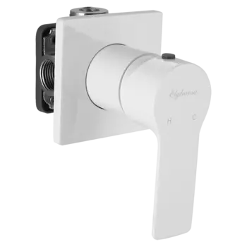 Смеситель для ванны с душем Elghansa SQUARELINE 34Q1143-White белый