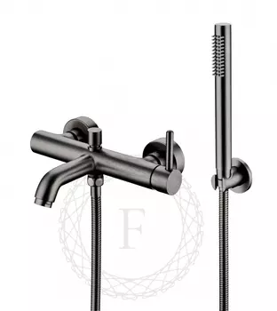 Смеситель для ванны с душем Filarete Roun FL2120BG графит
