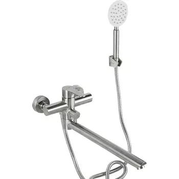 Смеситель для ванны с душем Frap F22801, сатин