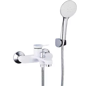 Смеситель для ванны с душем Frap H45 F3245, хром/белый