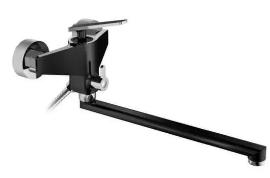 Смеситель для ванны с душем Frap H57 F2257, хром/черный