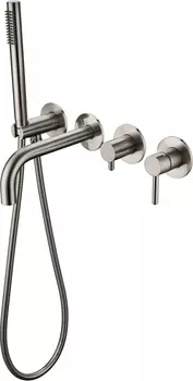 Смеситель для ванны с душем Grocenberg GB5070NK серебристый