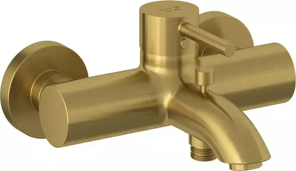 Смеситель для ванны с душем Kludi Bozz 38691N076 брашированное золото