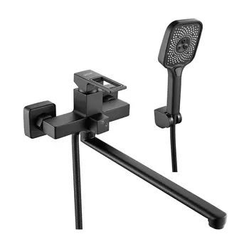 Смеситель для ванны с душем Raffine F2296H черный матовый