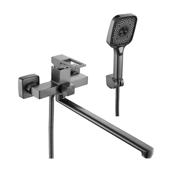 Смеситель для ванны с душем Raffine F2296T оружейная сталь