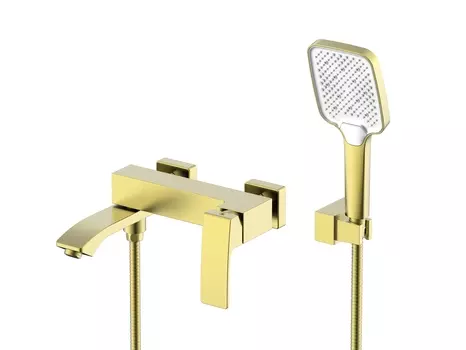 Смеситель для ванны с душем Raglo R01.30.03 золотой сатин