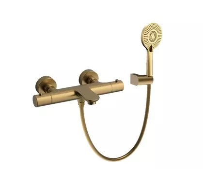 Смеситель для ванны с душем Raiber Graceful RPG-008 термостатический, золото