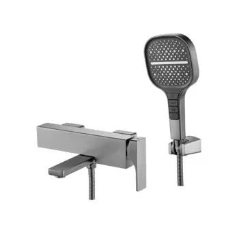 Смеситель для ванны с душем Rose R1002T оружейная сталь