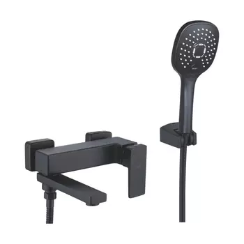 Смеситель для ванны с душем Rose R2802H черный