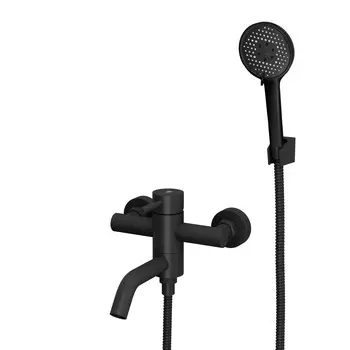 Смеситель для ванны с душем Rush Melos SUS1101-44Black черный матовый
