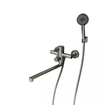 Смеситель для ванны с душем Rush Melos SUS1101-51Grey графит