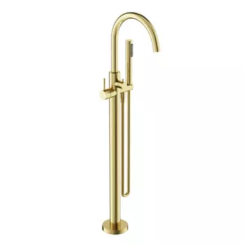 Смеситель для ванны с душем Sancos Etna SC9009BG брашированное золото матовая