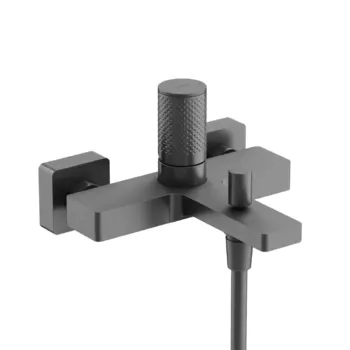 Смеситель для ванны с душем Sancos Nexus SC9014GG вороненая сталь