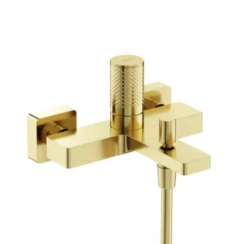 Смеситель для ванны с душем Sancos Nexus SC9014BG брашированное золото матовая