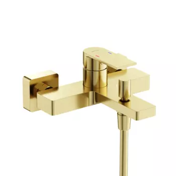 Смеситель для ванны с душем Sancos Studio SC9018BG брашированное золото матовая