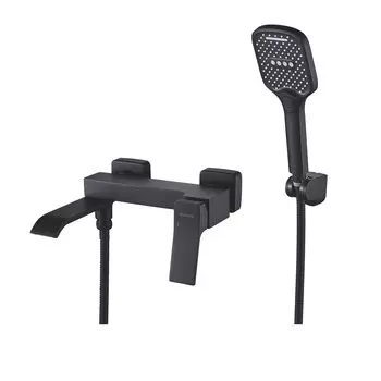 Смеситель для ванны с душем Shevanik S4002H черный