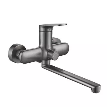 Смеситель для ванны с душем Shevanik S8502T оружейная сталь