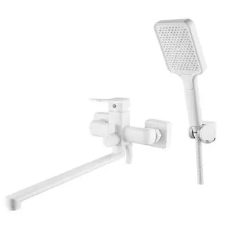 Смеситель для ванны с душем Shevanik S9922C белый
