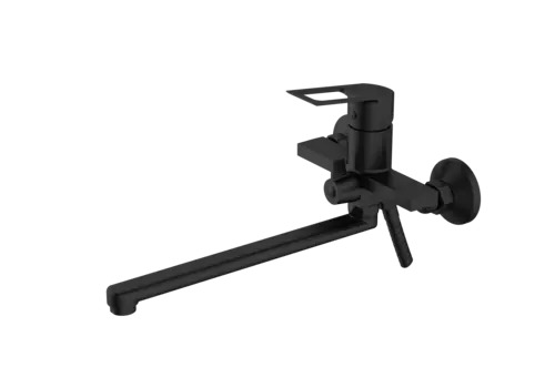 Смеситель для ванны с душем Voda Surf Black SF31B черный
