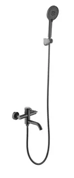 Смеситель для ванны с душем VODA Vessel Gun Metal VSL54GM оружейная сталь