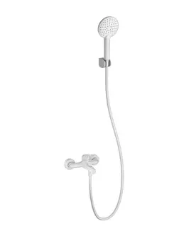 Смеситель для ванны с душем Wonzon & Woghand WW-4530-MW белый