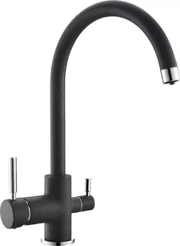 Смеситель Domaci Солерно DC-3007 антрацит для кухни