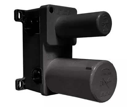 Смеситель E.C.A. 102166301C1EX скрытая часть, 3 режима, чёрный матовый