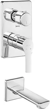 Смеситель E.C.A. Luna 102101133 С ВНУТРЕННЕЙ ЧАСТЬЮ, для ванны с душем