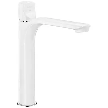 Смеситель E.C.A. Myra 104108984EX для раковины белый высокий