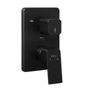 Смеситель E.C.A. Tiera для ванны с душем (внешняя часть) черный матовый