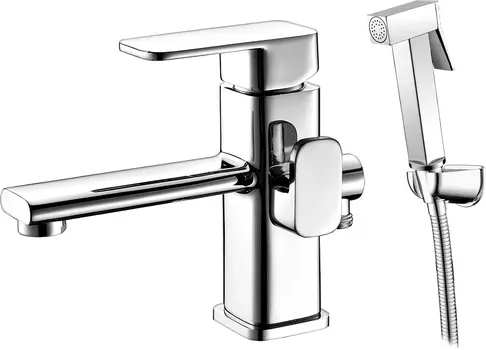 Смеситель Elghansa Mondschein 1602235-BM02 для раковины, с гигиеническим душем