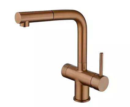 Смеситель Emar PVD ЕС - 7026 PVD Coppery для кухни, медь