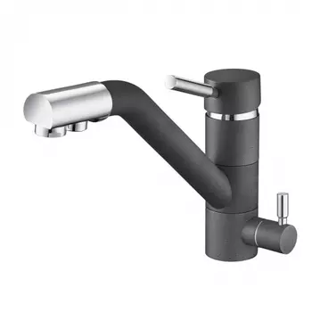 Смеситель Emar Quartz ЕС - 3008 для кухни антрацит