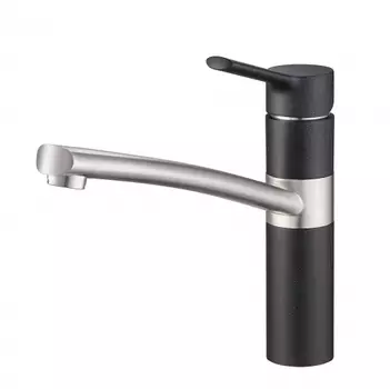 Смеситель Emar Quartz ЕС - 3011 для кухни морион/хром