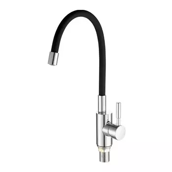 Смеситель Fashun A4053+B04 для кухни хром/черный