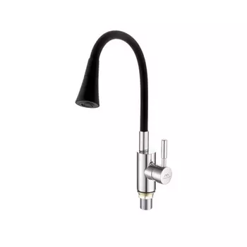 Смеситель Fashun A4053+B14 для кухни хром/черный