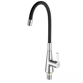 Смеситель Fashun A4153+B04 для кухни хром/черный