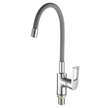 Смеситель Fashun A4253+B07 для кухни хром/серый