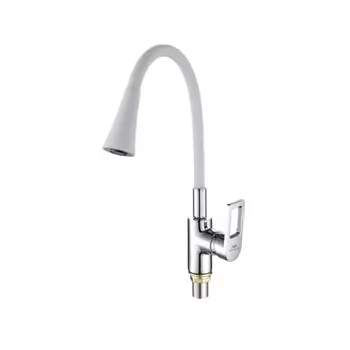 Смеситель Fashun A4253+B13 для кухни хром/белый