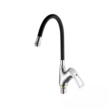 Смеситель Fashun A4466+A7250 для кухни хром/черный