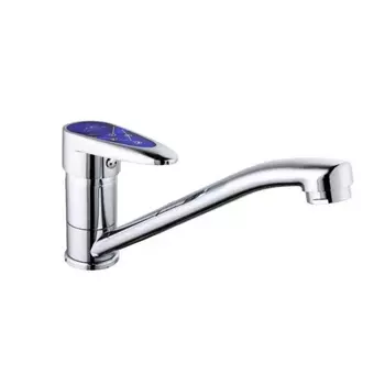 Смеситель Fashun A4850BLUE для кухни хром/синий