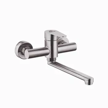 Смеситель Fashun A54615 настенный для раковины сатин