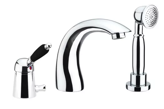 Смеситель Fiore Imperial Black 89CR5105 на борт ванны