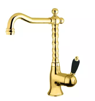 Смеситель Fiore Imperial Black 89OO5225 для раковины золото