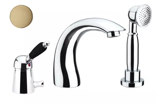 Смеситель Fiore Imperial Black 89ZZ5105 на борт ванны бронза