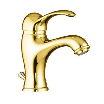 Смеситель Fiore Jafar 47OO5221 для раковины с донным клапаном золото